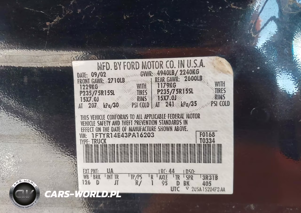 2003 Ford Ranger Edge VIN:1FTYR14E43PA16203 - 9