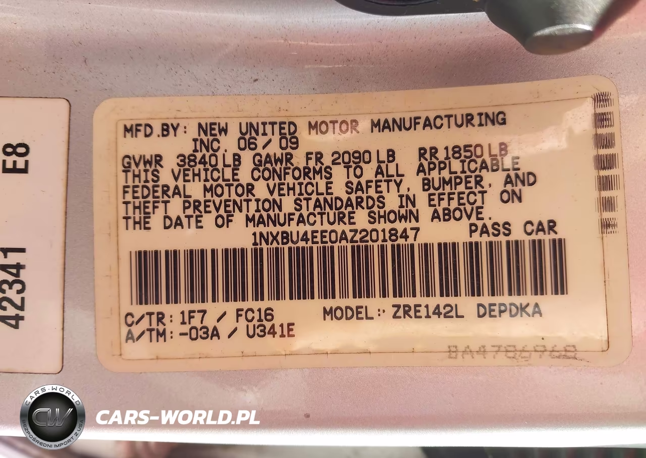 2010 Toyota Corolla Le VIN:1NXBU4EE0AZ201847 - 9