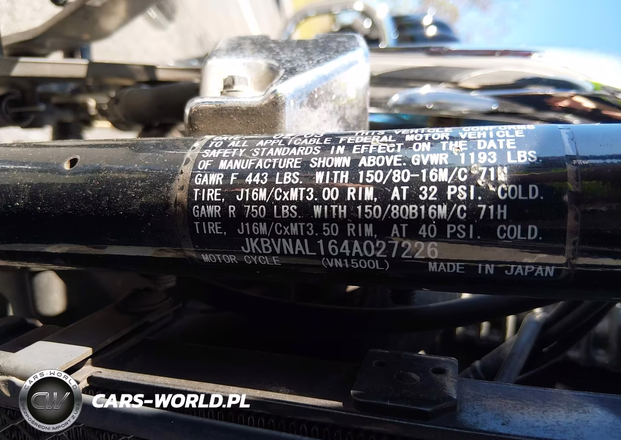 2004 Kawasaki Vn1500 L VIN:JKBVNAL164A027226 - 10