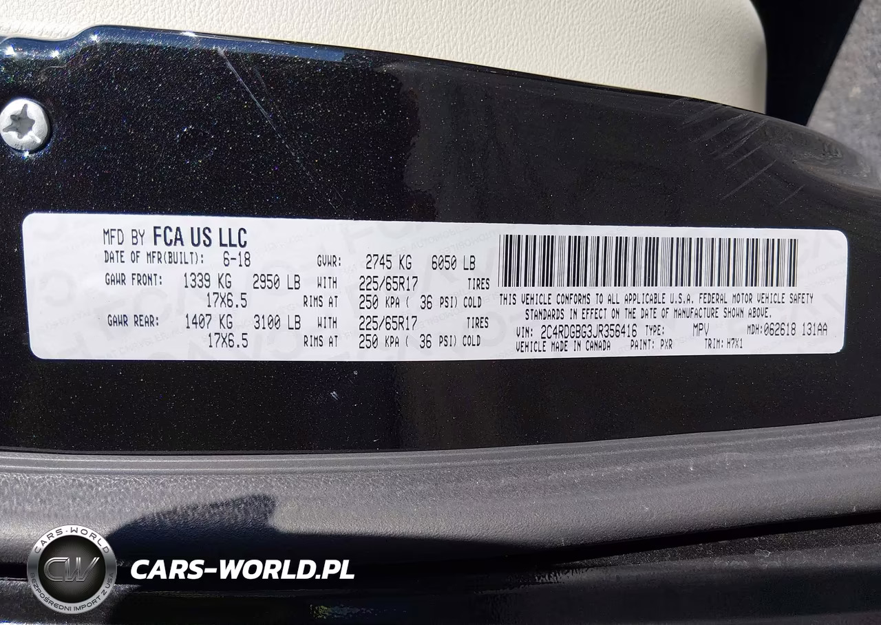 2018 Dodge Grand Caravan Se VIN:2C4RDGBG3JR356416 - 9
