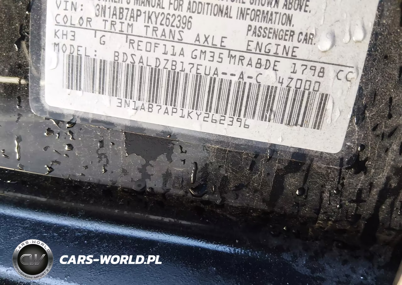 2019 Nissan Sentra Sv VIN:3N1AB7AP1KY262396 - 9