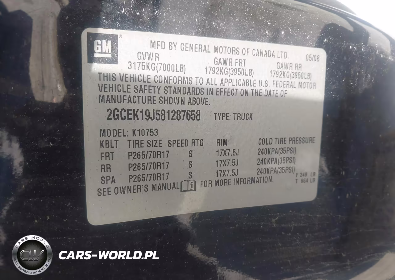 2008 Chevrolet Silverado 1500 Lt1 VIN:2GCEK19J581287658 - 9