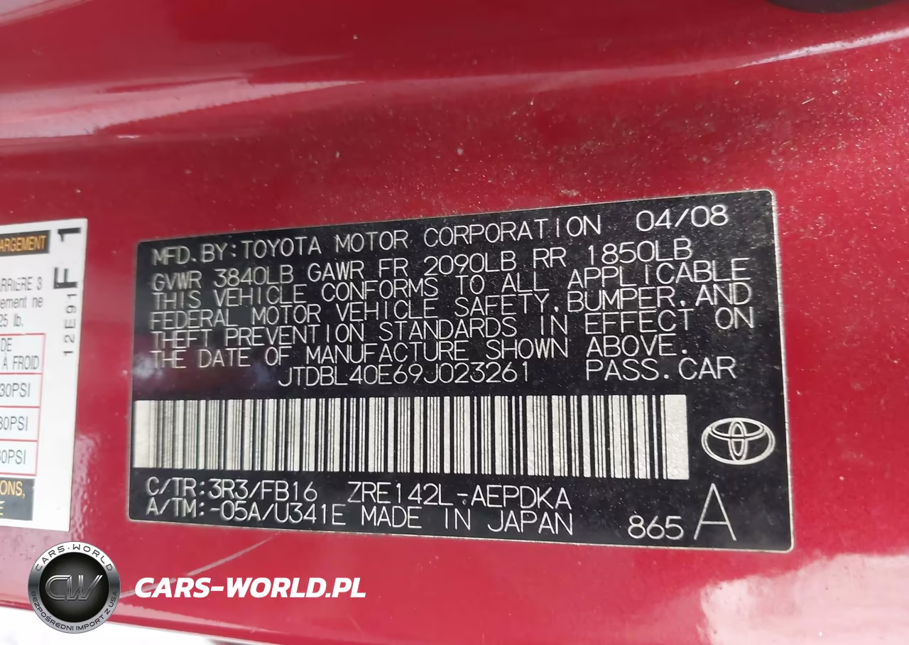 2009 Toyota Corolla Le VIN:JTDBL40E69J023261 - 9