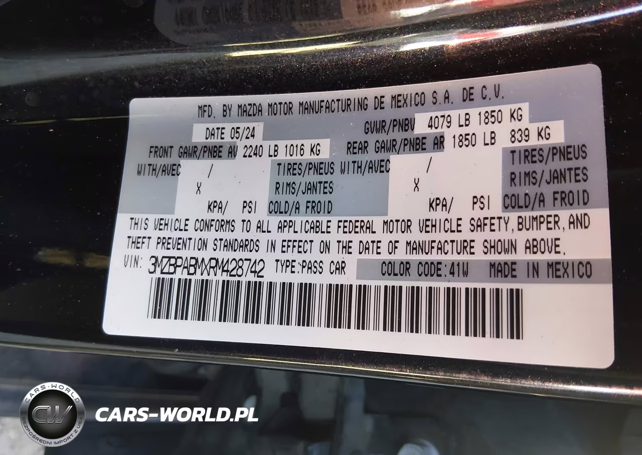 2024 Mazda Mazda3 2.5 S Select Sport VIN:3MZBPABMXRM428742 - 9
