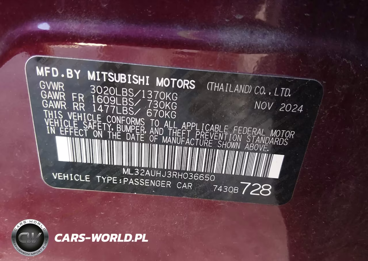 2024 Mitsubishi Mirage Es-Le VIN:ML32AUHJ3RH036650 - 9