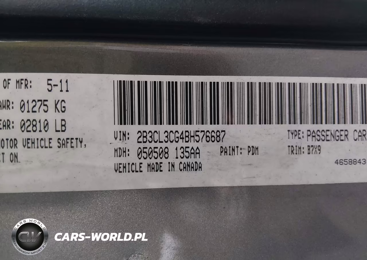 2011 Dodge Charger VIN:2B3CL3CG4BH576687 - 9