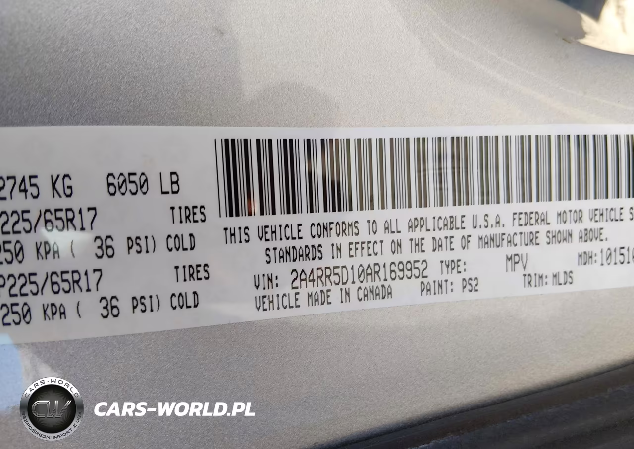 2010 Chrysler Town & Country Touring VIN:2A4RR5D10AR169952 - 9