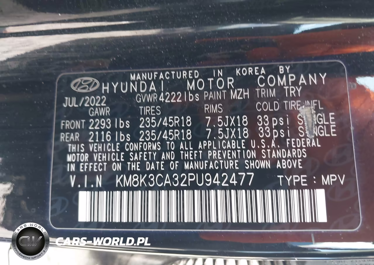 2023 Hyundai Kona N Line VIN:KM8K3CA32PU942477 - 9