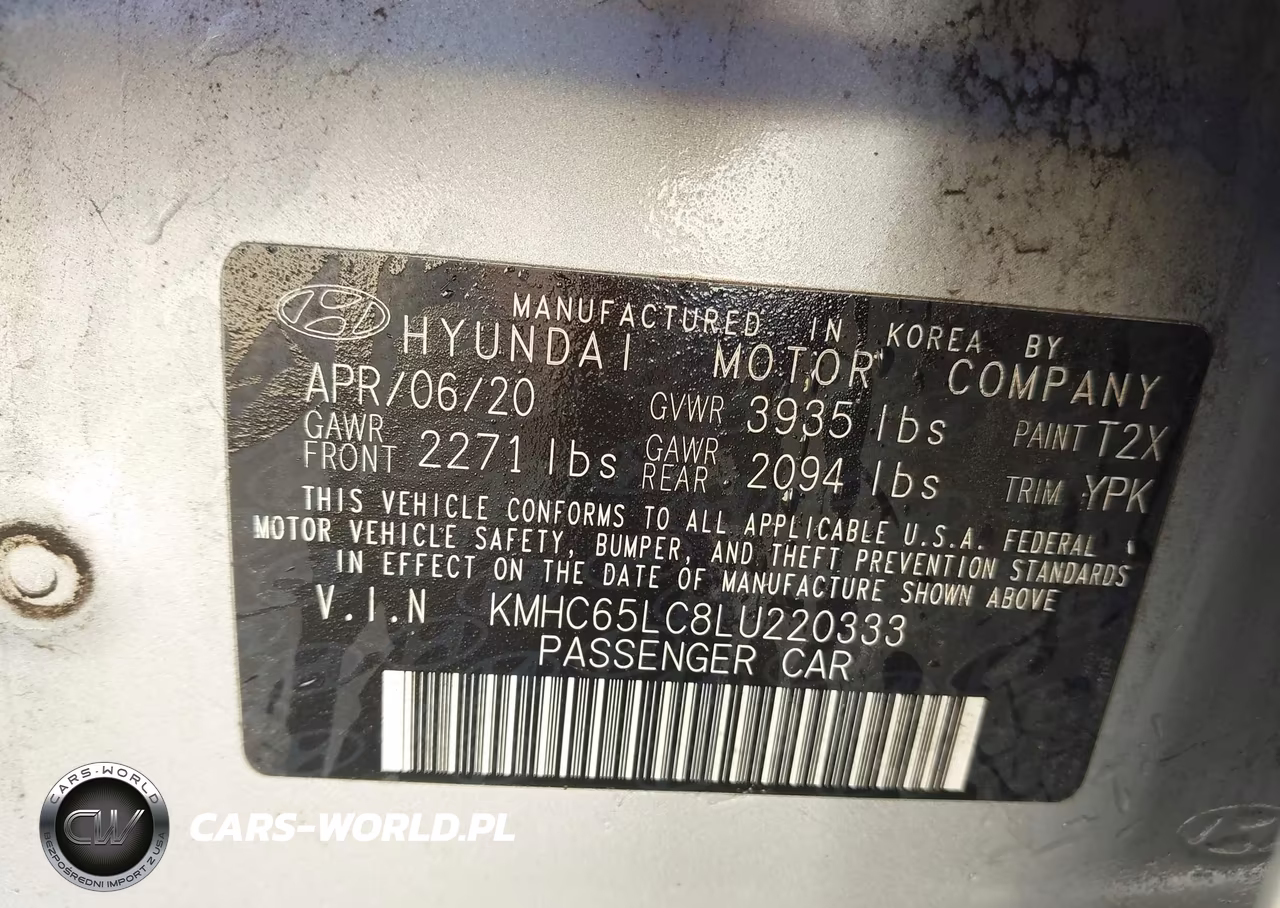 2020 Hyundai Ioniq Hybrid Blue VIN:KMHC65LC8LU220333 - 9
