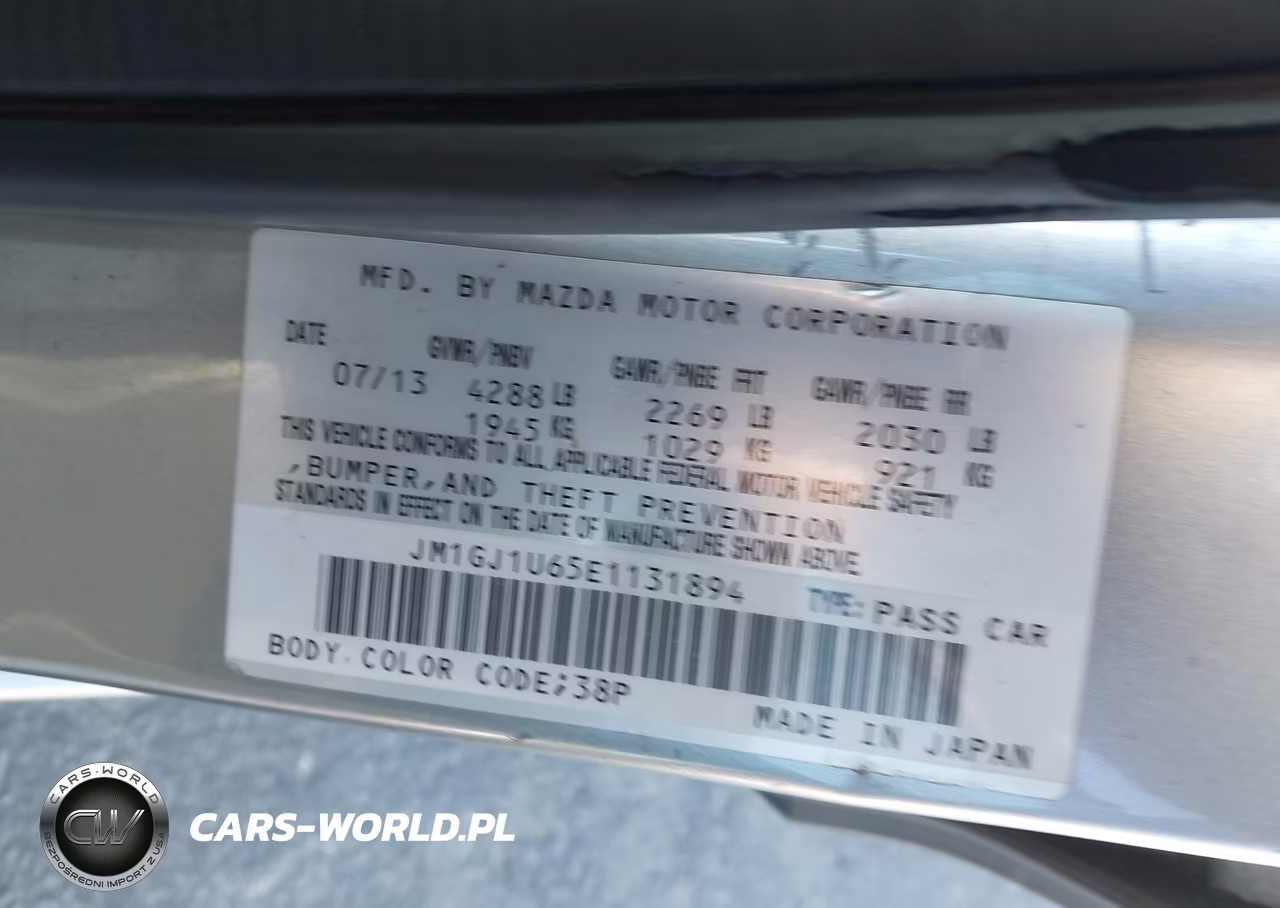 2014 Mazda Mazda6 I Sport VIN:JM1GJ1U65E1131894 - 9