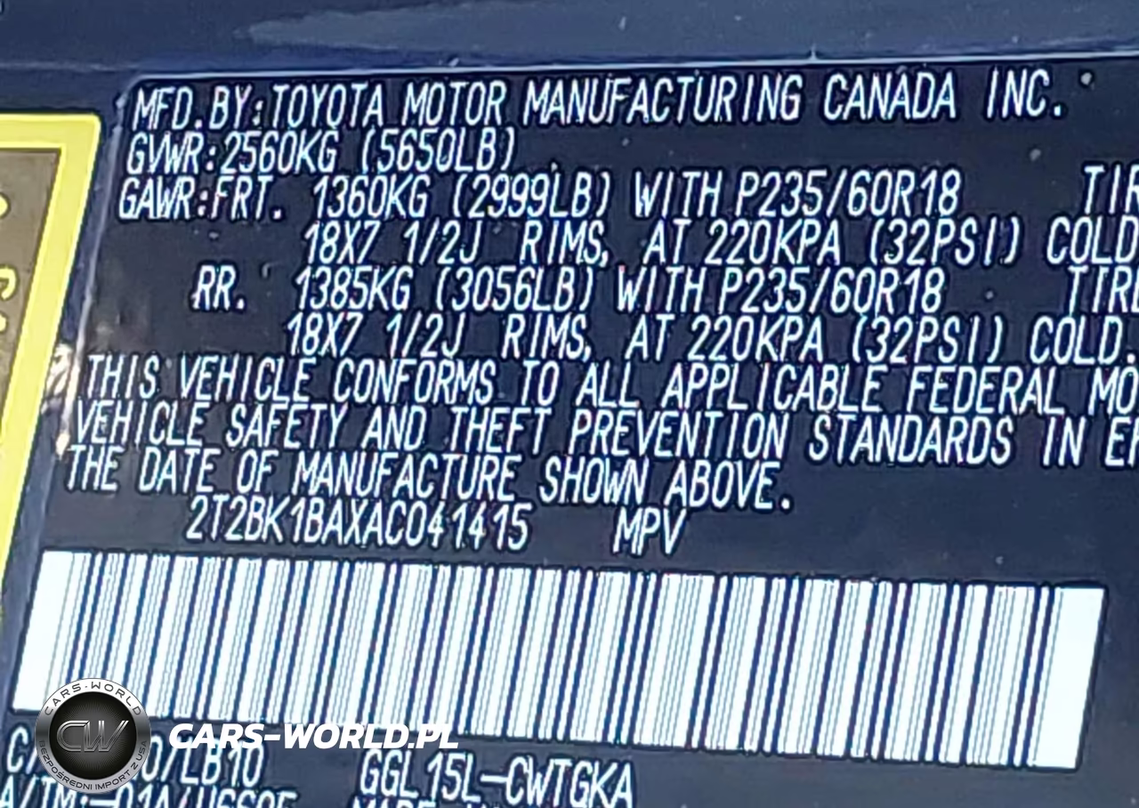 2010 Lexus Rx 350 VIN:2T2BK1BAXAC041415 - 9