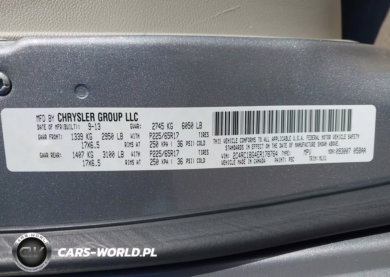 2014 Chrysler Town & Country Touring VIN:2C4RC1BG4ER178764 - 9