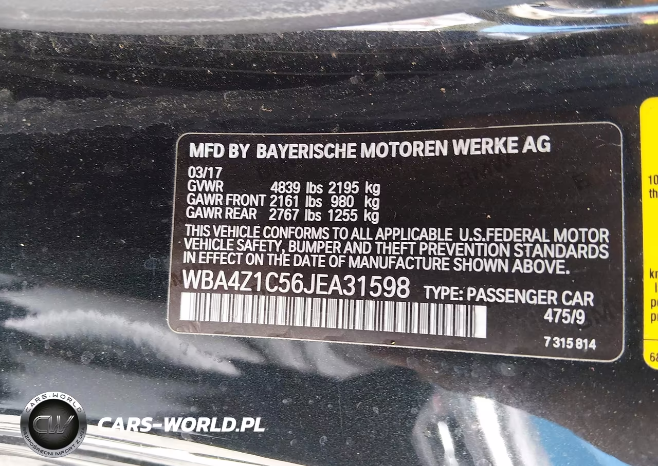 2018 BMW 430I VIN:WBA4Z1C56JEA31598 - 9