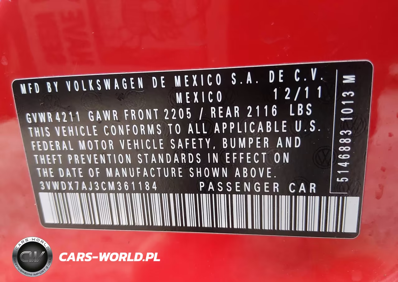 2012 Volkswagen Jetta 2.5L Se VIN:3VWDX7AJ3CM361184 - 9