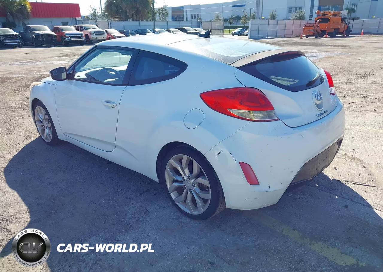 2013 Hyundai Veloster Base W-Gray VIN:KMHTC6AD2DU152185 - 3