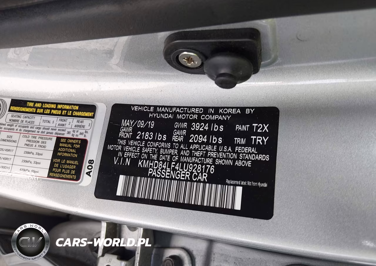2020 Hyundai Elantra Limited VIN:KMHD84LF4LU928176 - 9