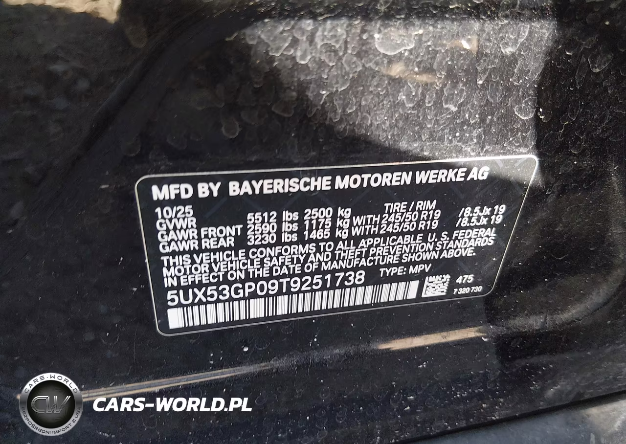 2026 BMW X3 30 xDrive VIN:5UX53GP09T9251738 - 9