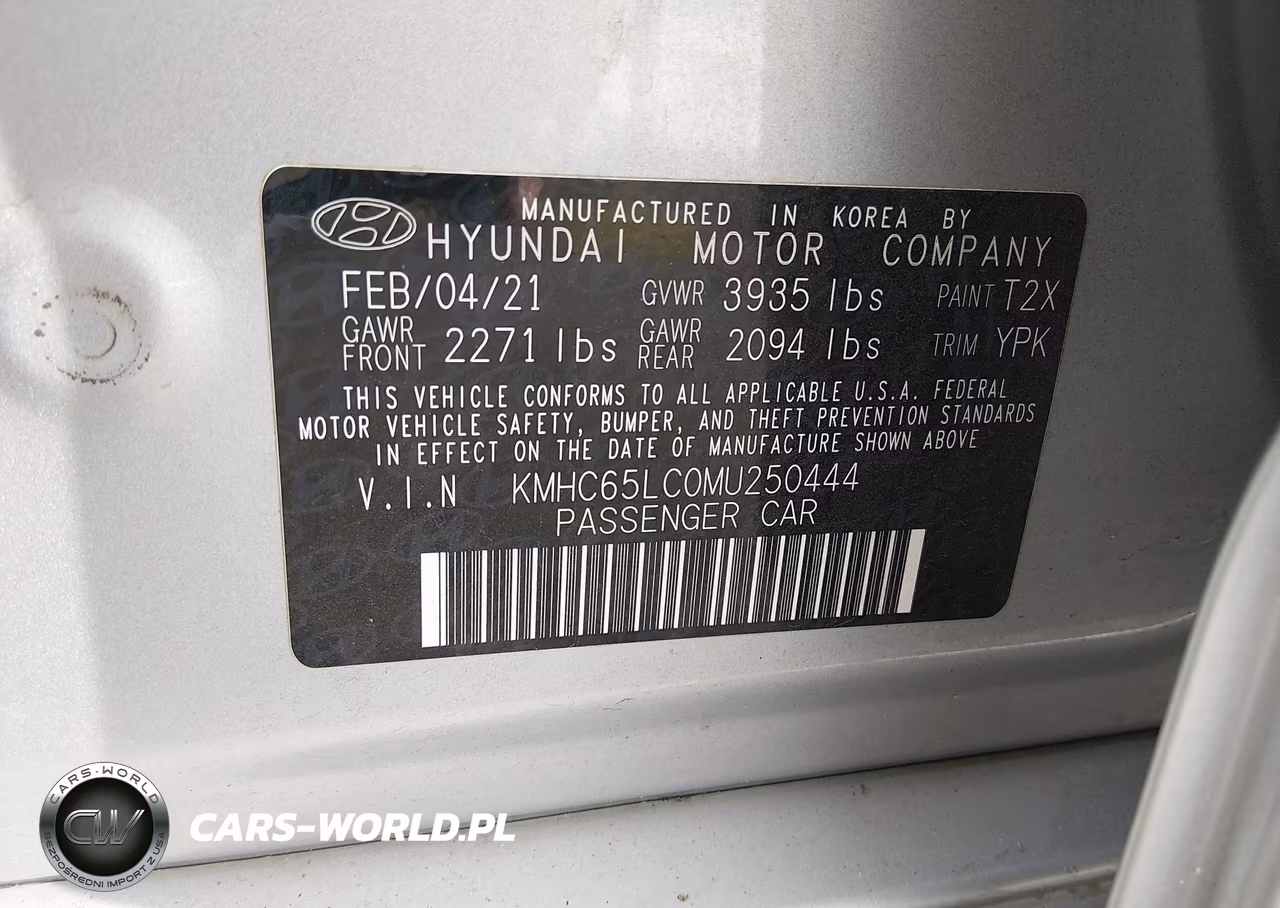 2021 Hyundai Ioniq Hybrid Blue VIN:KMHC65LC0MU250444 - 9