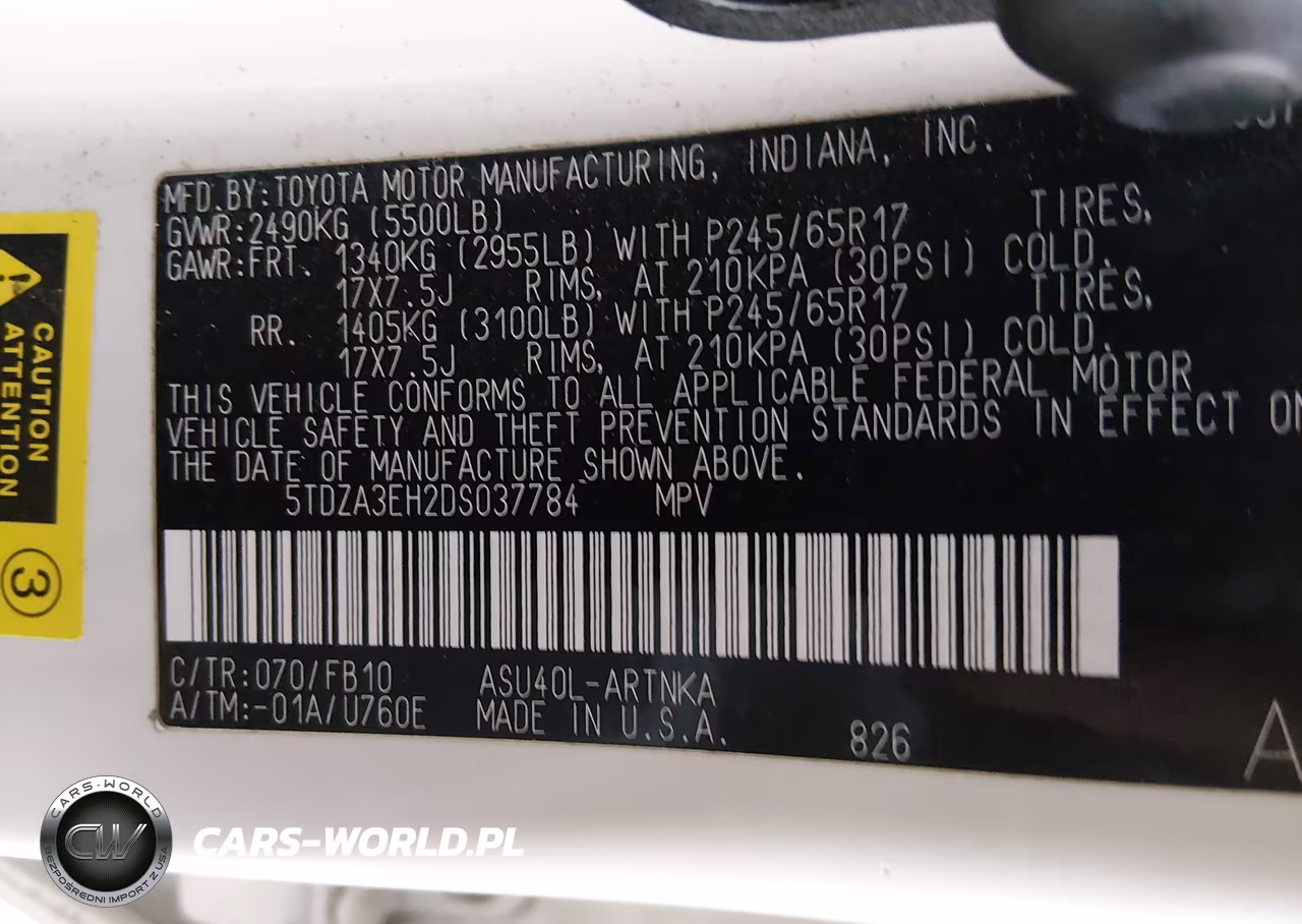 2013 Toyota Highlander VIN:5TDZA3EH2DS037784 - 9