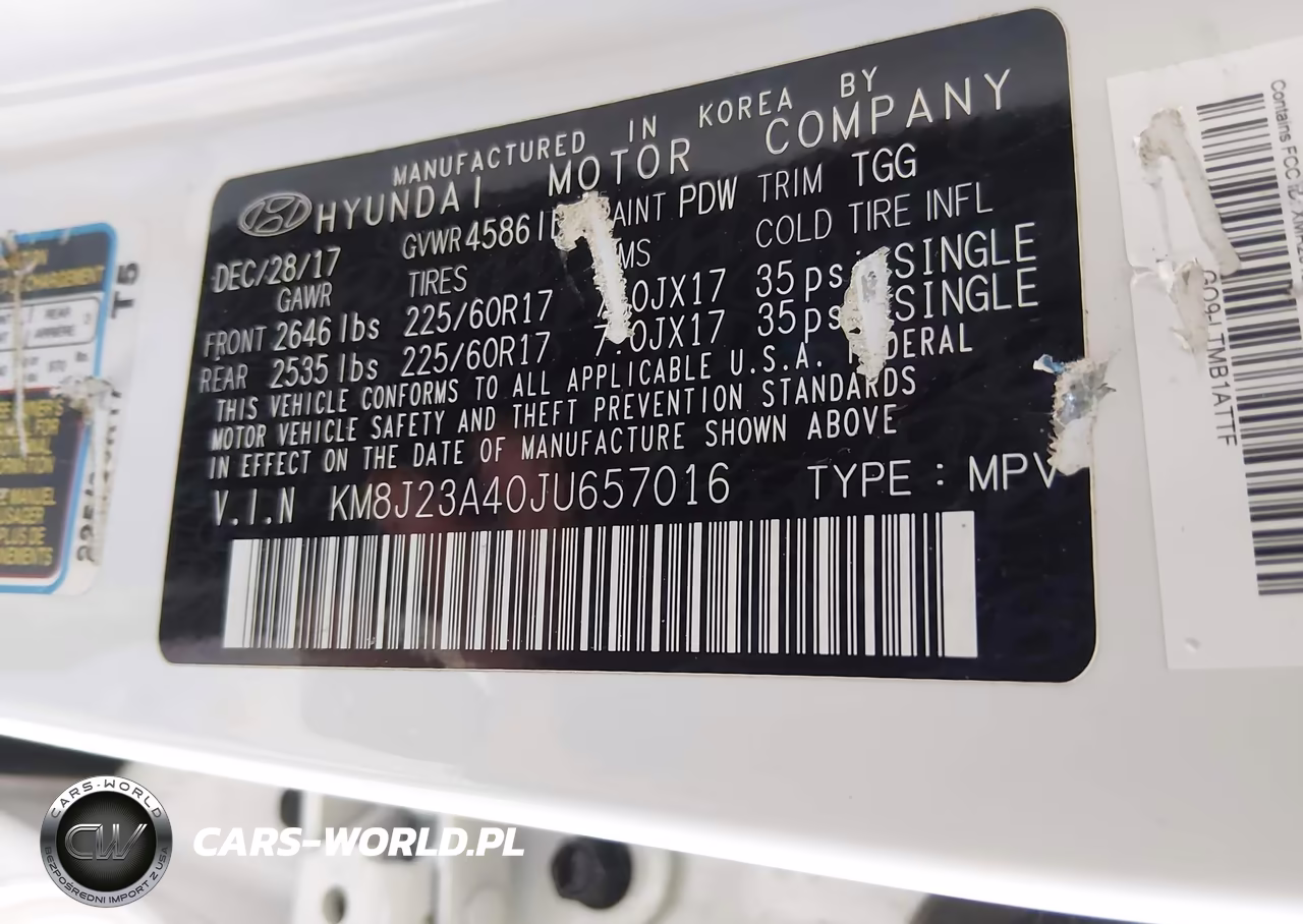 2018 Hyundai Tucson Se VIN:KM8J23A40JU657016 - 9