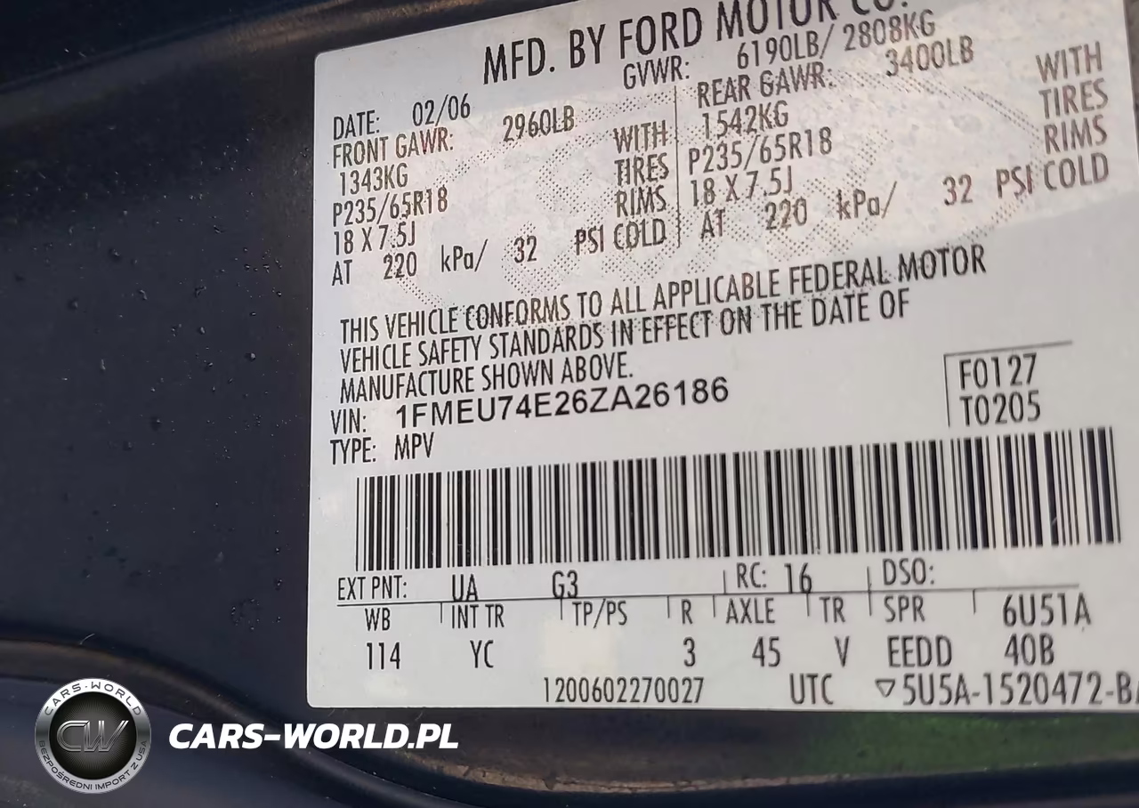 2006 Ford Explorer Eddie Bauer VIN:1FMEU74E26ZA26186 - 9