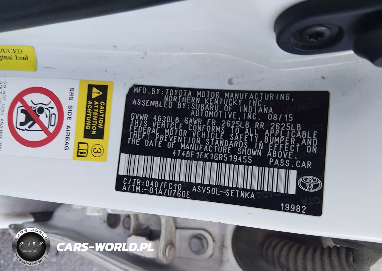 2016 Toyota Camry Le VIN:4T4BF1FK1GR519455 - 9
