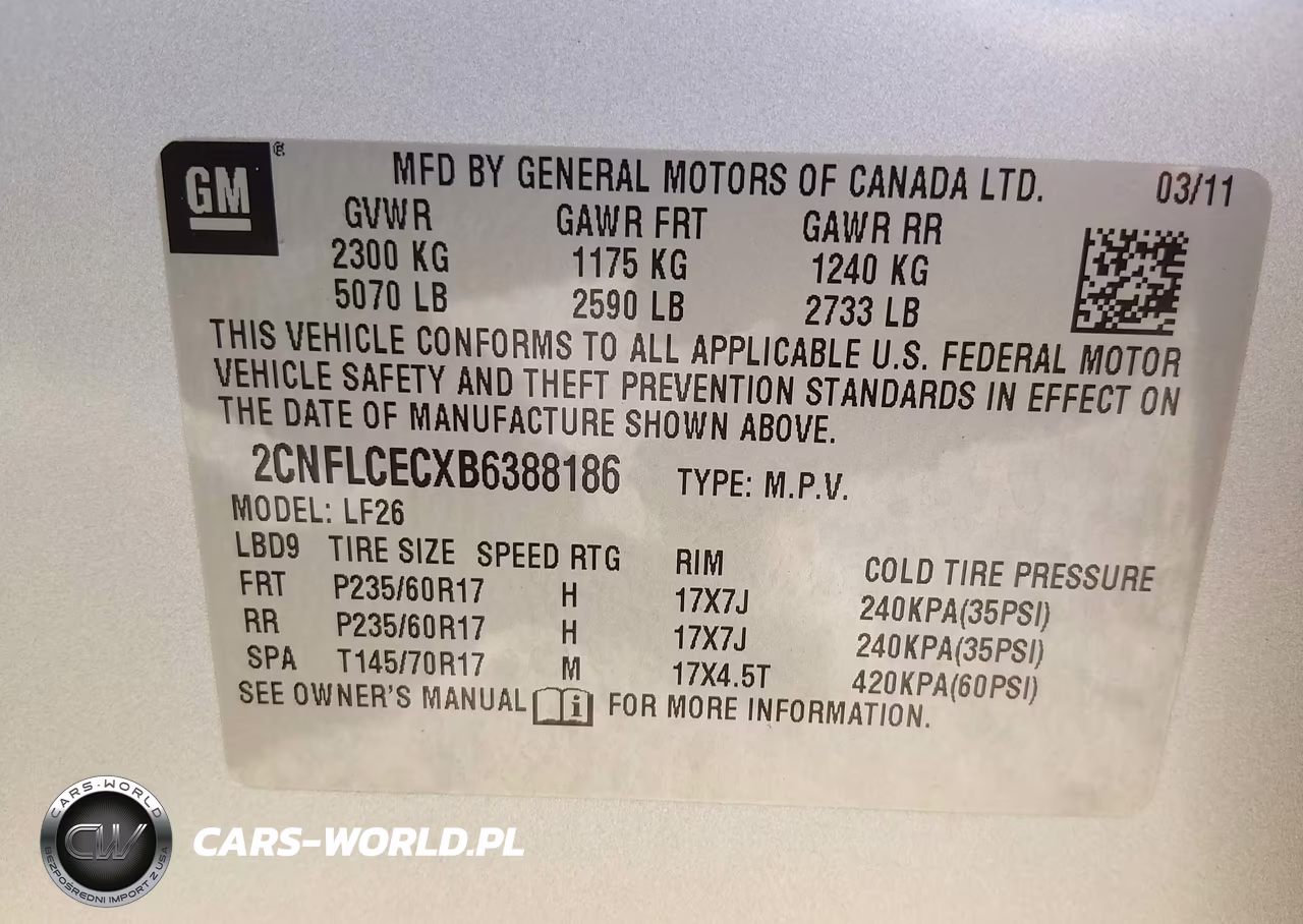 2011 Chevrolet Equinox Ls VIN:2CNFLCECXB6388186 - 9