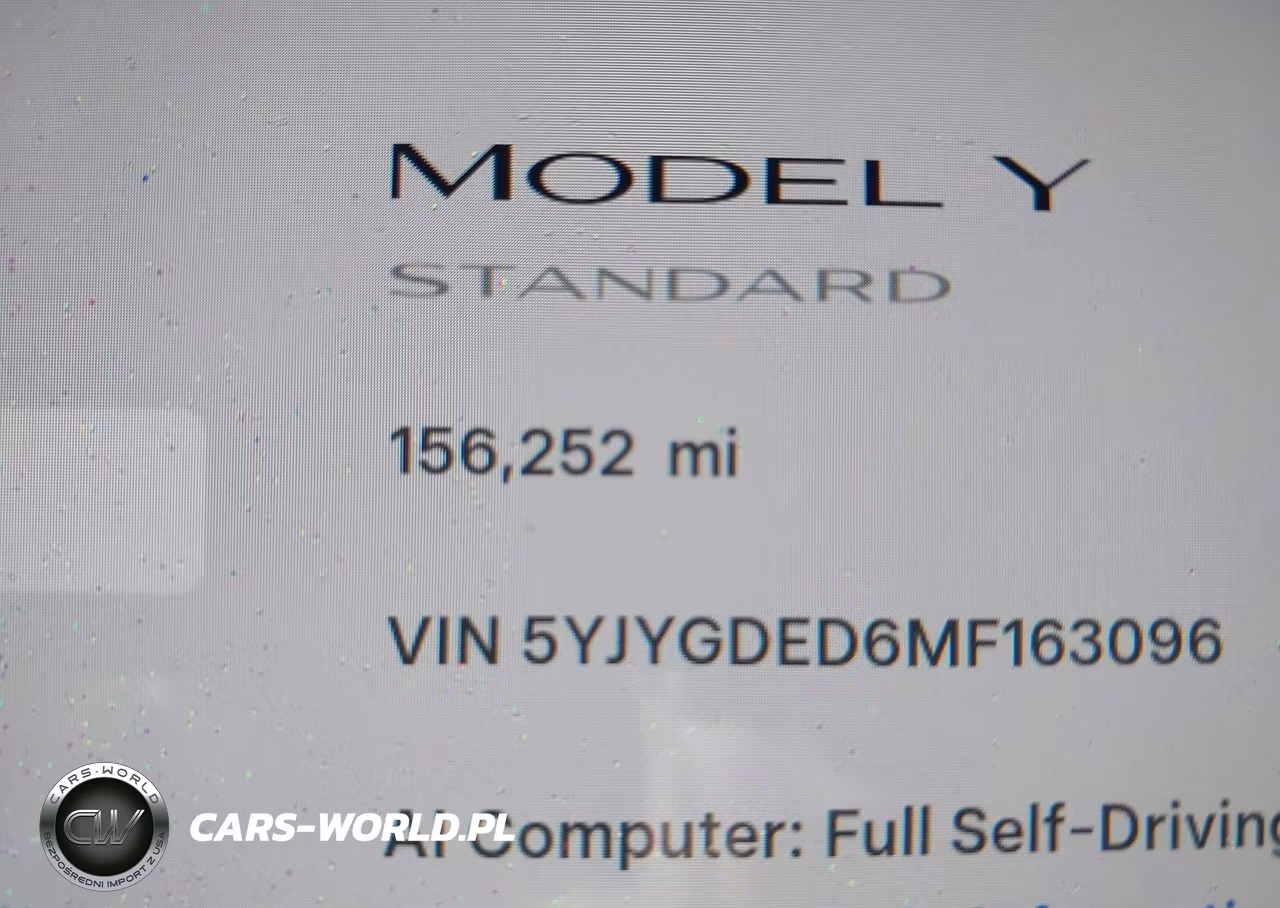 2021 Tesla Model Y Standard Range Rear-Wheel Drive VIN:5YJYGDED6MF163096 - 15