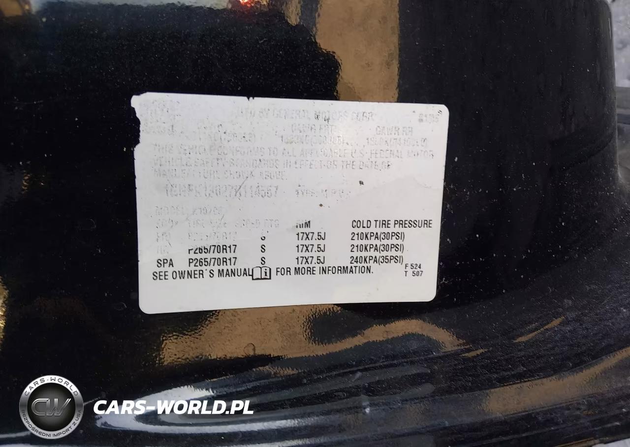 2007 Chevrolet Tahoe Lt VIN:1GNFK13027R114567 - 9
