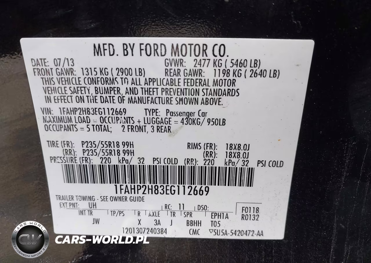 2014 Ford Taurus Sel VIN:1FAHP2H83EG112669 - 9