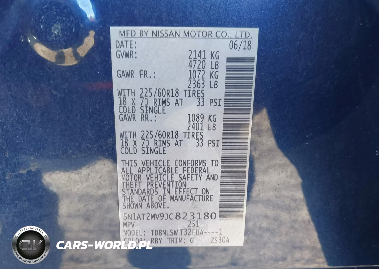 2018 Nissan Rogue Sl VIN:5N1AT2MV9JC823180 - 9