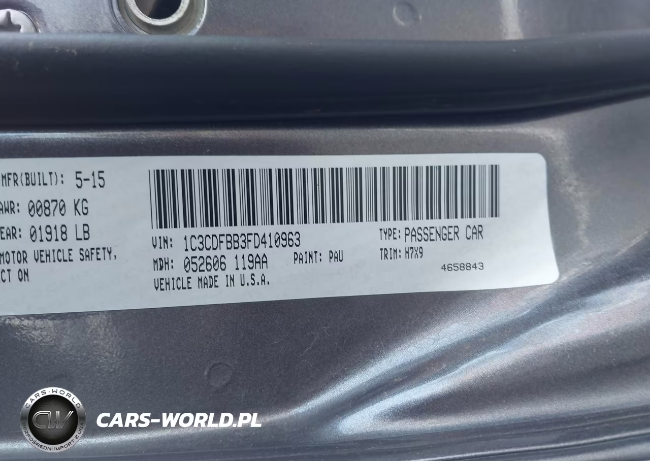2015 Dodge Dart Sxt VIN:1C3CDFBB3FD410963 - 9