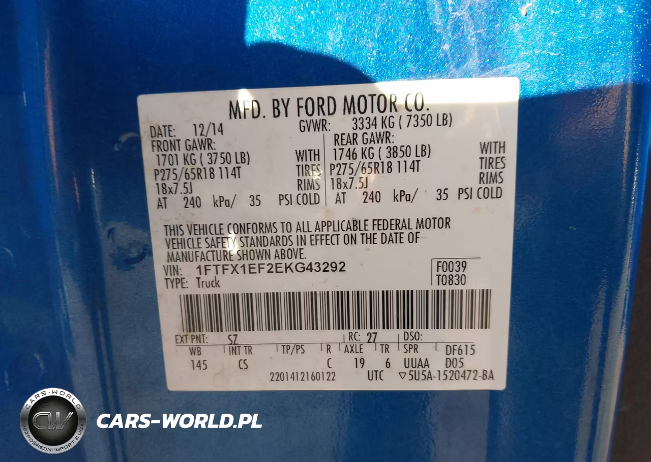 2014 Ford F-150 Stx VIN:1FTFX1EF2EKG43292 - 9