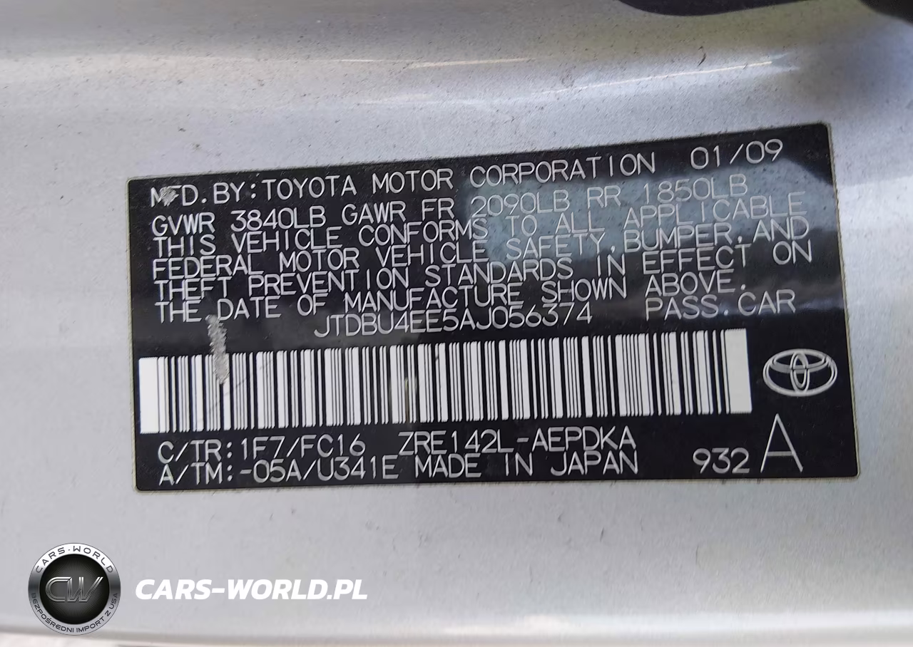 2010 Toyota Corolla Le VIN:JTDBU4EE5AJ056374 - 9