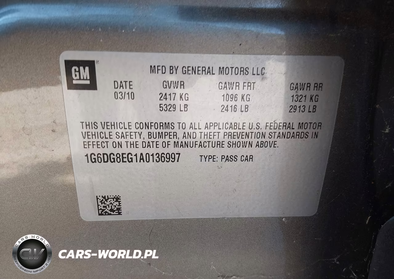 2010 Cadillac Cts Luxury VIN:1G6DG8EG1A0136997 - 9
