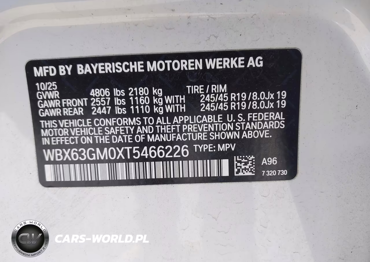 2026 BMW X2 xDrive28I VIN:WBX63GM0XT5466226 - 9