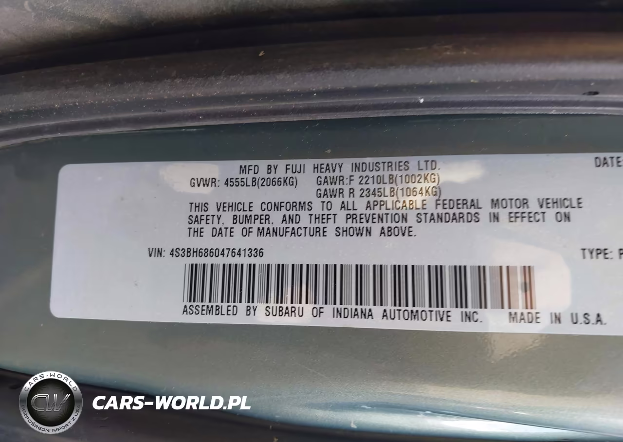 2004 Subaru Outback Limited VIN:4S3BH686047641336 - 9