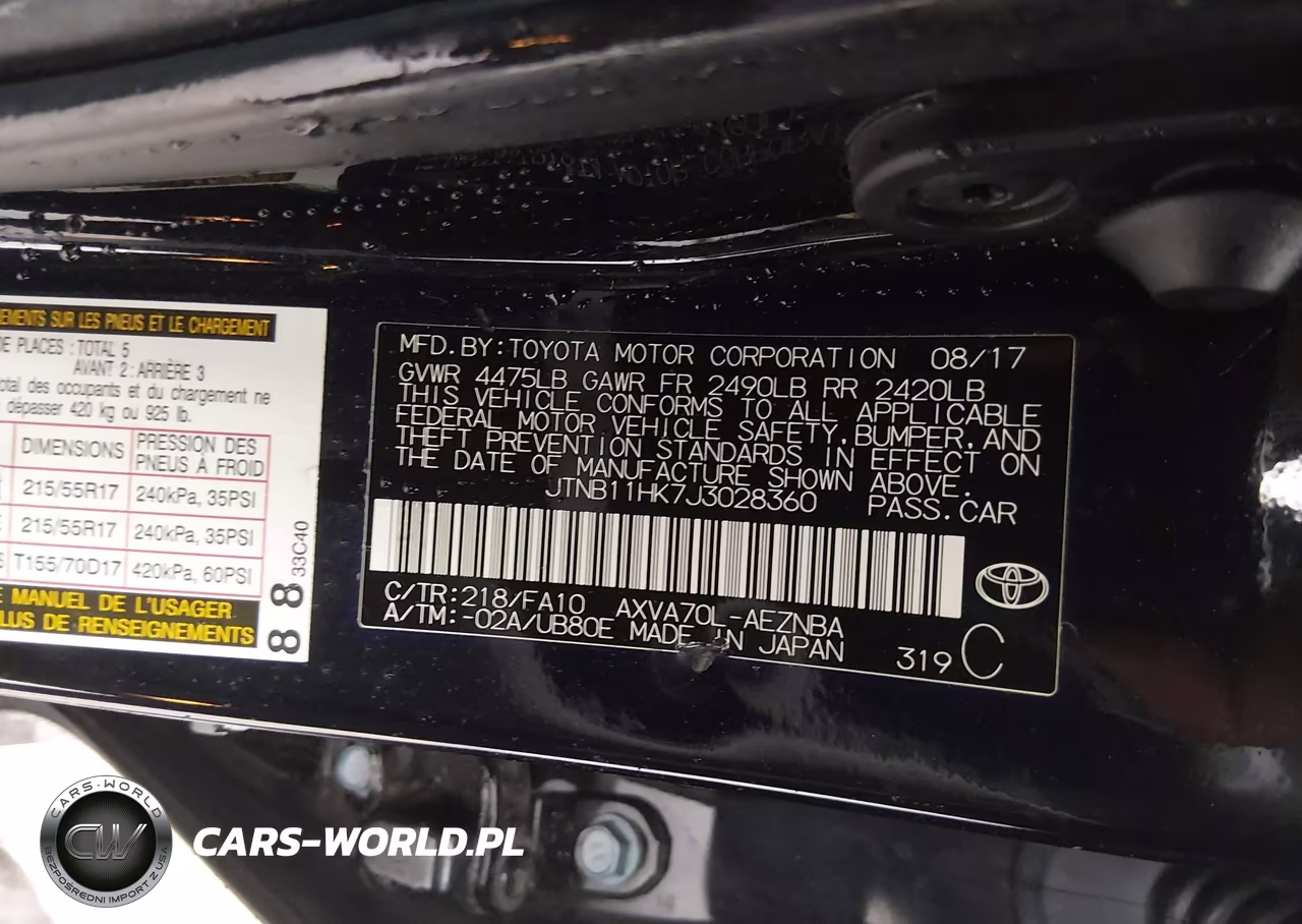 2018 Toyota Camry Le VIN:JTNB11HK7J3028360 - 9