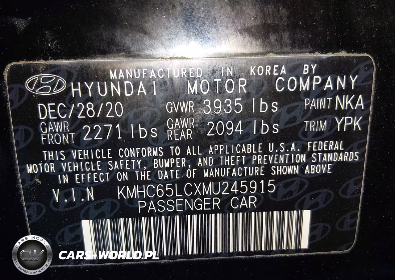 2021 Hyundai Ioniq Hybrid Blue VIN:KMHC65LCXMU245915 - 9