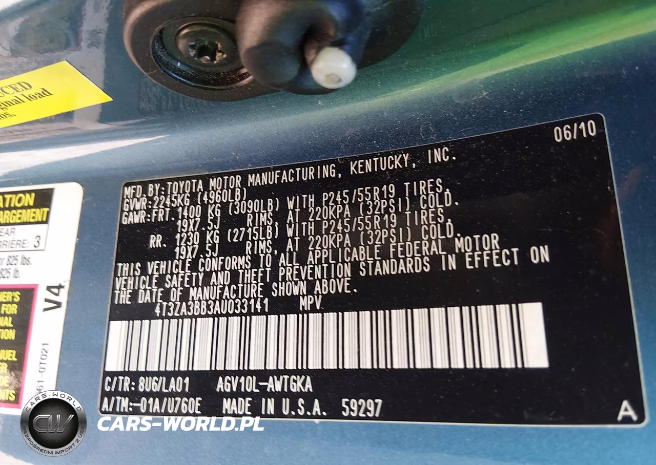 2010 Toyota Venza VIN:4T3ZA3BB3AU033141 - 9