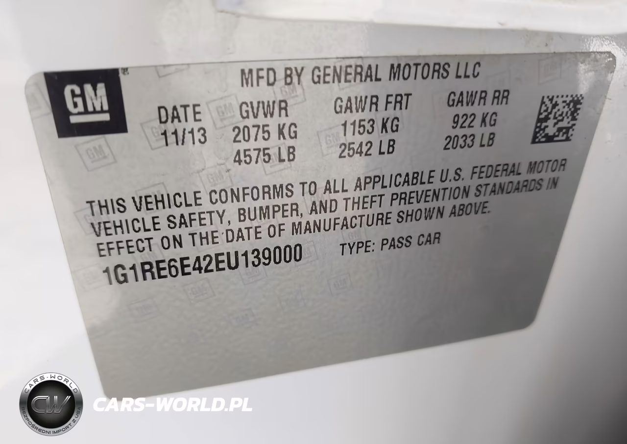 2014 Chevrolet Volt VIN:1G1RE6E42EU139000 - 9