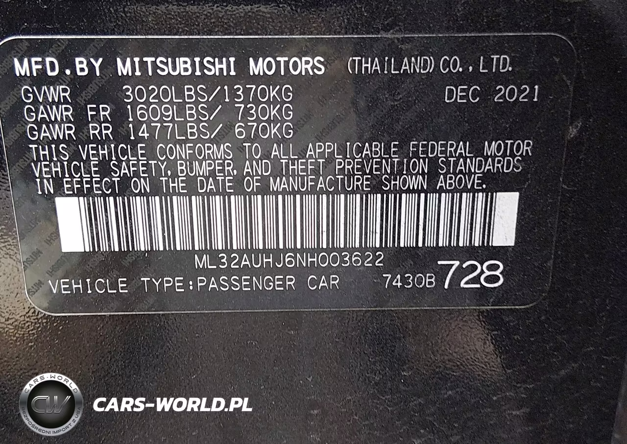 2022 Mitsubishi Mirage Es-Le VIN:ML32AUHJ6NH003622 - 9