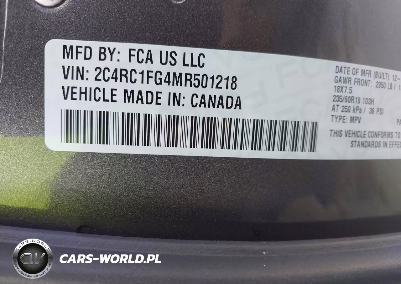 2021 Chrysler Pacifica Touring VIN:2C4RC1FG4MR501218 - 9