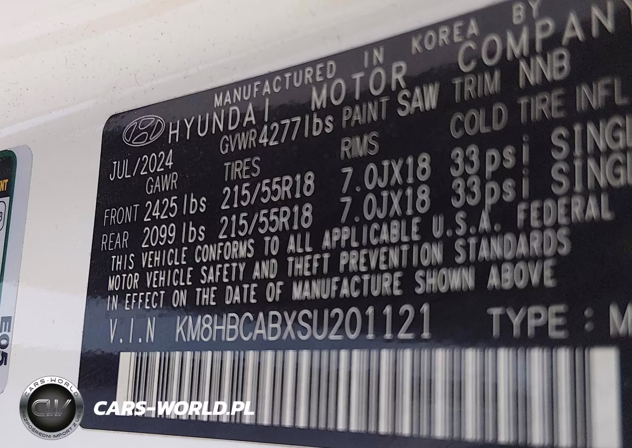 2025 Hyundai Kona Sel VIN:KM8HBCABXSU201121 - 9