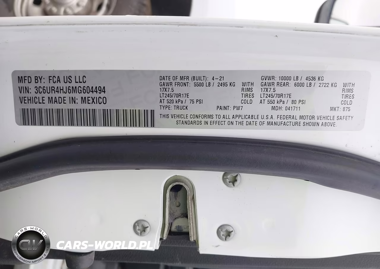 2021 Ram 2500 Tradesman 4X2 8' Box VIN:3C6UR4HJ6MG604494 - 9