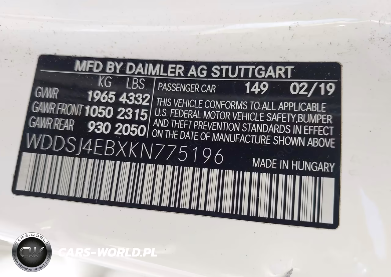 2019 Mercedes-Benz Cla 250 VIN:WDDSJ4EBXKN775196 - 9