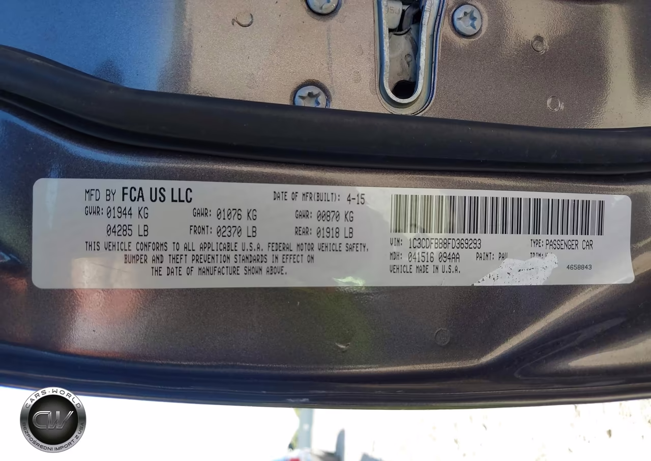2015 Dodge Dart Sxt VIN:1C3CDFBB8FD369293 - 9