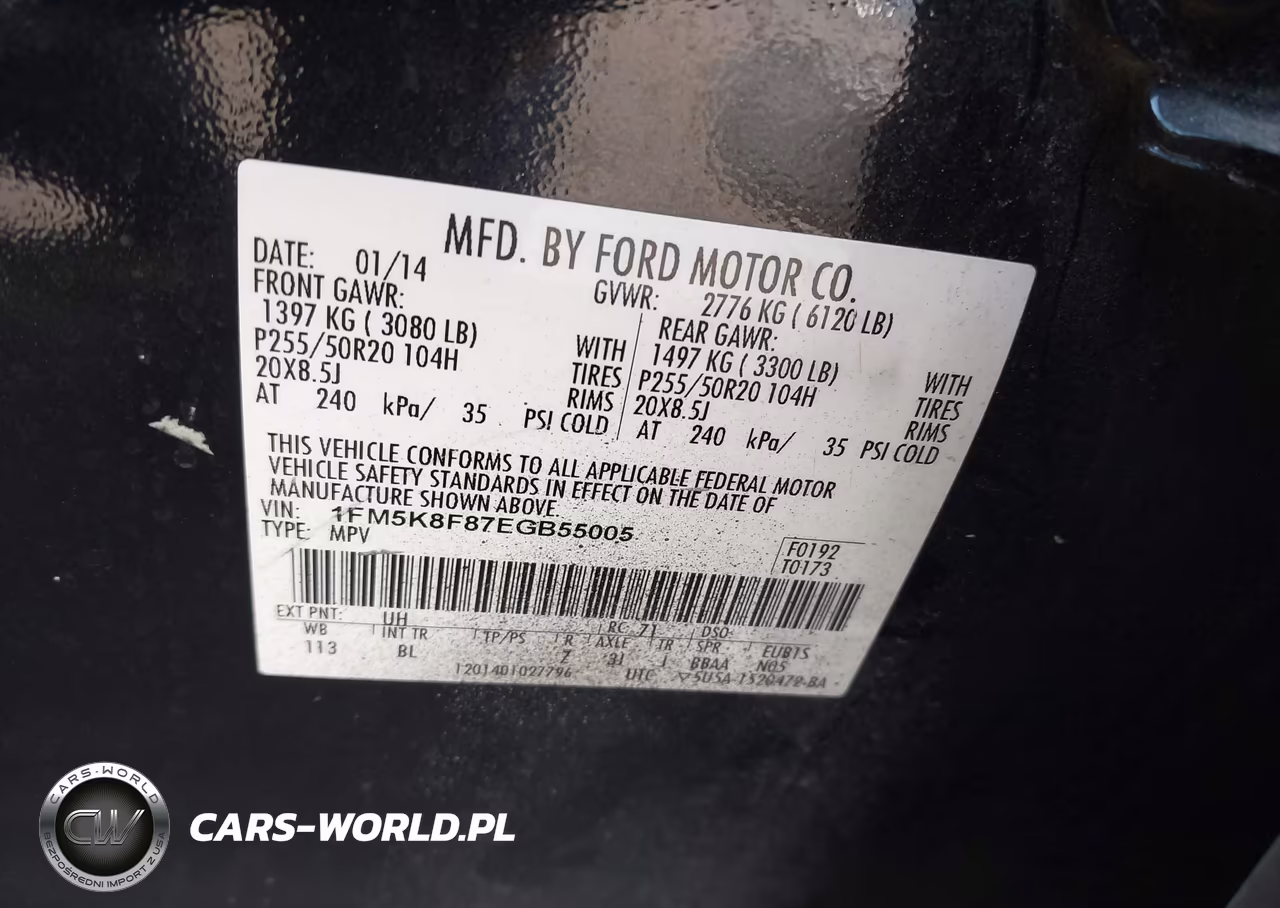 2014 Ford Explorer Limited VIN:1FM5K8F87EGB55005 - 9