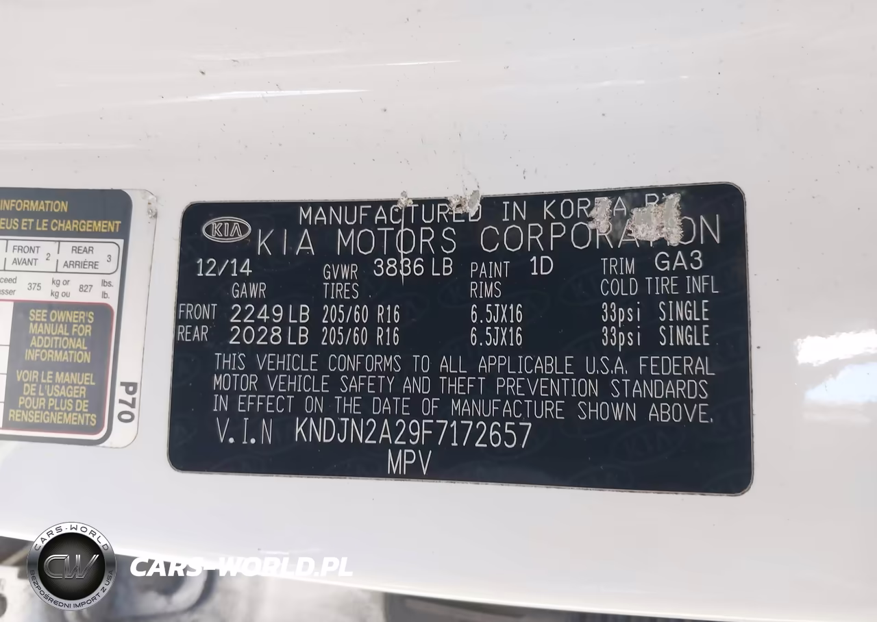 2015 Kia Soul VIN:KNDJN2A29F7172657 - 9