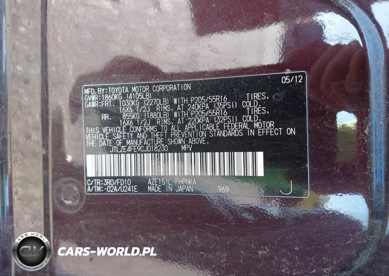 2012 Scion Xb VIN:JTLZE4FE9CJ018230 - 9